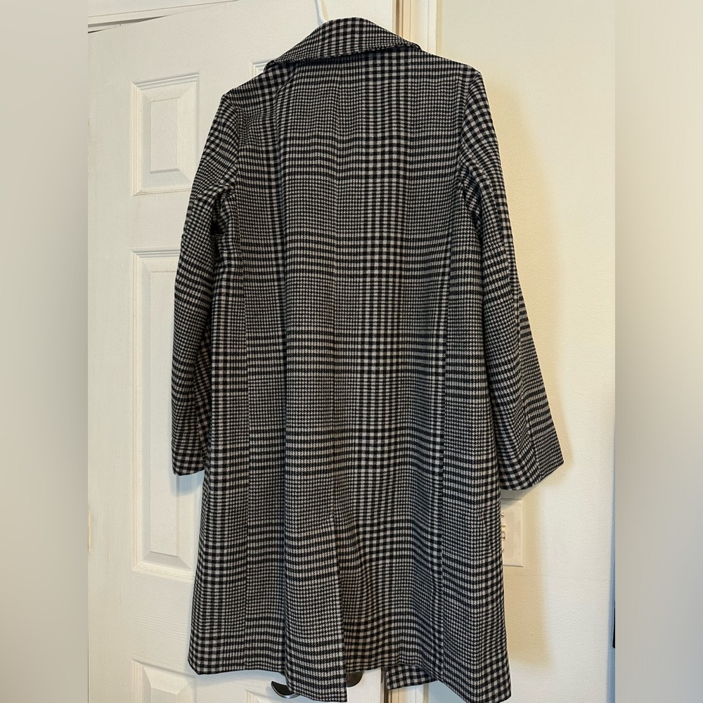 (NWOT) GAP Long Blazer / Trench Coat - Plaid